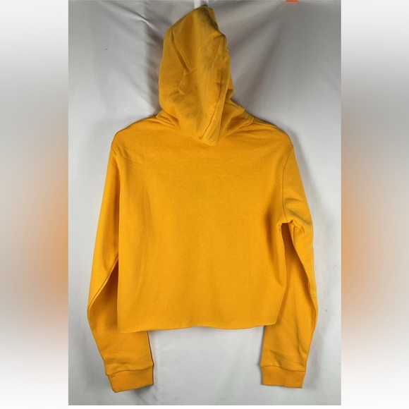 Young And Reckless Women’s Yellow Medium Cropped Top Hoodie New With Tags Winter - Picture 3 of 8